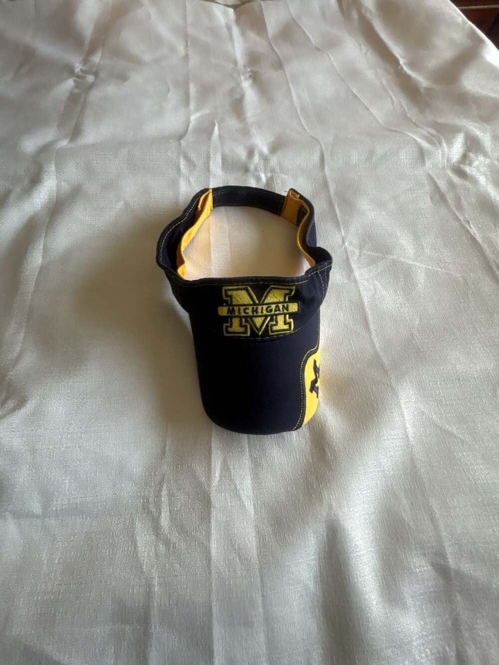 Signatures University of Michigan Wolverines Navy & Maize Adjustable Sun Visor